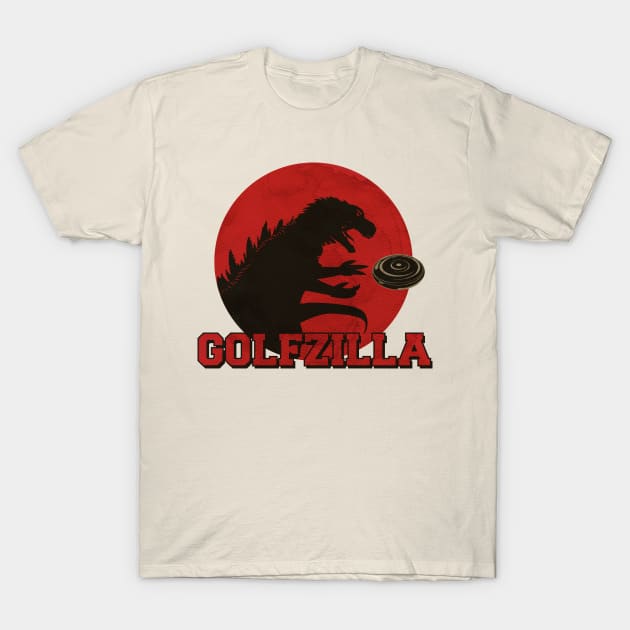 Golfzilla Disc Golf T-Shirt by CTShirts